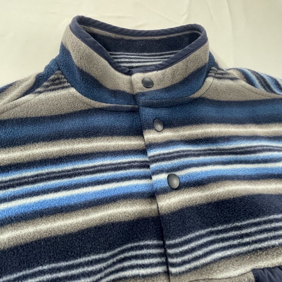 Southern Grit Striped Fleece Pullover Sweater Mens Small or Womens Medium - Picture 4 of 7